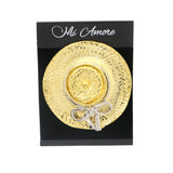 Hat Brooch-Pin Dual-Tone Color  #LQP1114