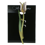 Mi Amore Tulip Brooch-Pin Gold-Tone/Multicolor LQP698