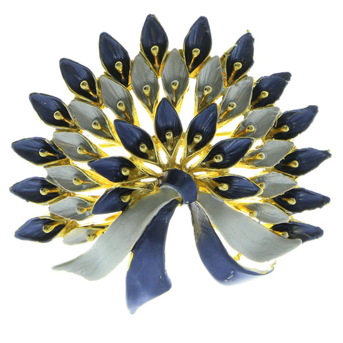 Mi Amore Brooch-Pin Gold-Tone/Blue LQP784