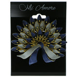 Mi Amore Brooch-Pin Gold-Tone/Blue LQP784