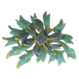 Mi Amore Brooch-Pin Gold-Tone/Blue