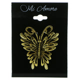 Mi Amore Butterfly Brooch-Pin Gold-Tone