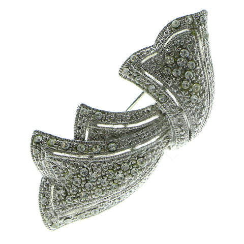 Mi Amore Brooch-Pin Silver-Tone