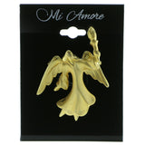 Mi Amore Angel Torch Brooch-Pin Gold-Tone