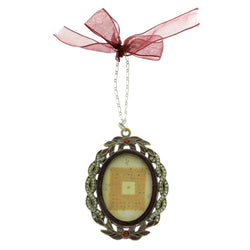 Mi Amore Leaves Picture-Frame Silver-Tone/Purple