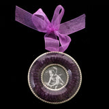 Mi Amore Picture-Frame Silver-Tone/Purple
