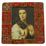 Mi Amore Picture-Frame Red/Gold-Tone