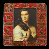 Mi Amore Picture-Frame Red/Gold-Tone