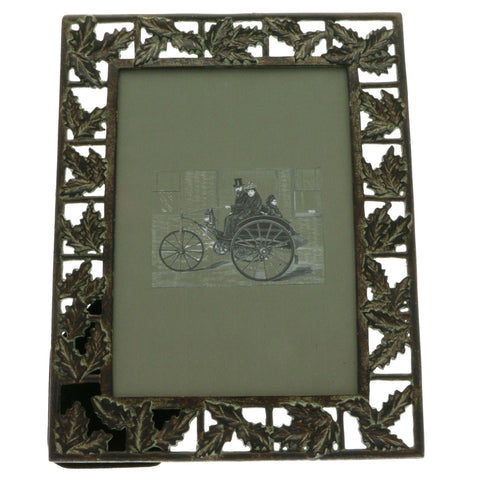 Mi Amore Leaves Picture-Frame Bronze-Tone