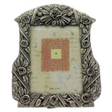 Mi Amore Flower Picture-Frame Silver-Tone