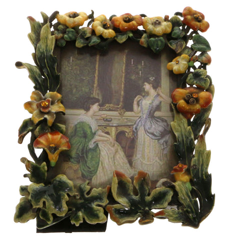 Mi Amore Flower Picture-Frame Orange/Green