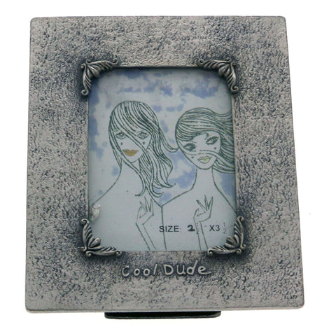 Mi Amore Cool Dude Picture-Frame Pewter