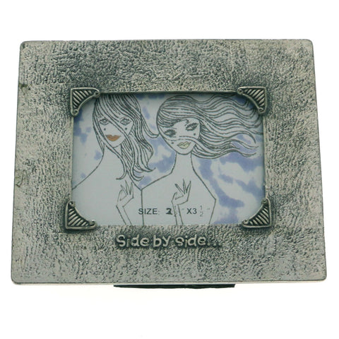 Mi Amore Side by Side Picture-Frame Pewter