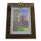 Mi Amore Flower Picture-Frame Green/Silver-Tone