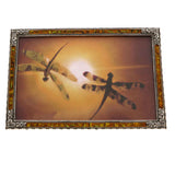 Mi Amore Flower Picture-Frame Orange/Silver-Tone