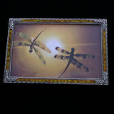 Mi Amore Flower Picture-Frame Orange/Silver-Tone