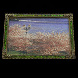 Mi Amore Flower Picture-Frame Green/Bronze-Tone