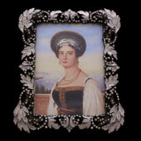 Mi Amore Leaves Picture-Frame Black/White