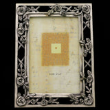 Mi Amore Flower Picture-Frame Silver-Tone