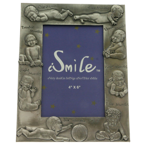 Mi Amore Baby Picture-Frame Silver-Tone
