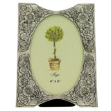 Mi Amore Flower Picture-Frame Silver-Tone