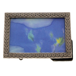 Mi Amore Flower Picture-Frame Pewter