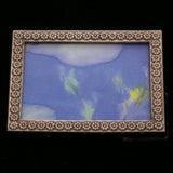 Mi Amore Flower Picture-Frame Pewter