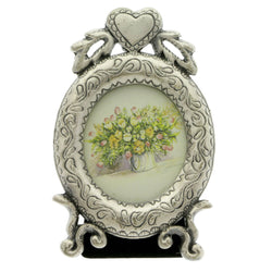 Mi Amore Heart Picture-Frame Silver-Tone