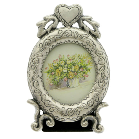 Mi Amore Heart Picture-Frame Silver-Tone
