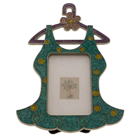 Mi Amore Dress Picture-Frame Green/Multicolor