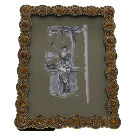 Mi Amore Picture-Frame Bronze-Tone/Orange