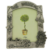 Mi Amore 4 1/2x5 1/2 in Our Wedding Picture-Frame Silver-Tone
