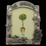 Mi Amore 4 1/2x5 1/2 in Our Wedding Picture-Frame Silver-Tone