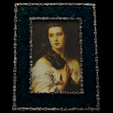 Mi Amore 4x6in. Leaves Picture-Frame Green & Silver-Tone