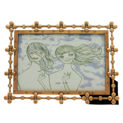 Mi Amore Flower Picture-Frame Bronze-Tone