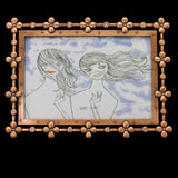 Mi Amore Flower Picture-Frame Bronze-Tone