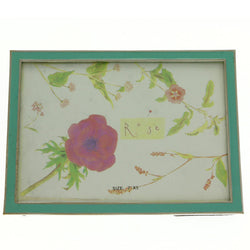 Mi Amore 7x5in. Picture-Frame Blue/Gold-Tone
