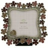 Mi Amore 4x4in. Heart Picture-Frame Multicolor & Silver-Tone