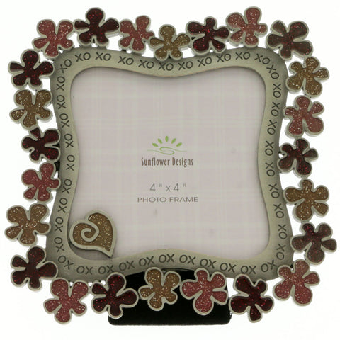 Mi Amore 4x4in. Heart Picture-Frame Multicolor & Silver-Tone