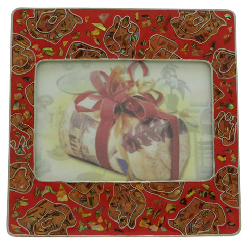 Mi Amore 5x3 1/2 Picture-Frame Red/Orange