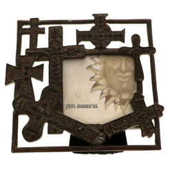 Mi Amore Cross Picture-Frame Brown