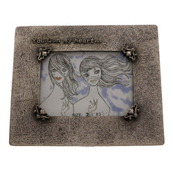 Mi Amore You won my heart Picture-Frame Pewter