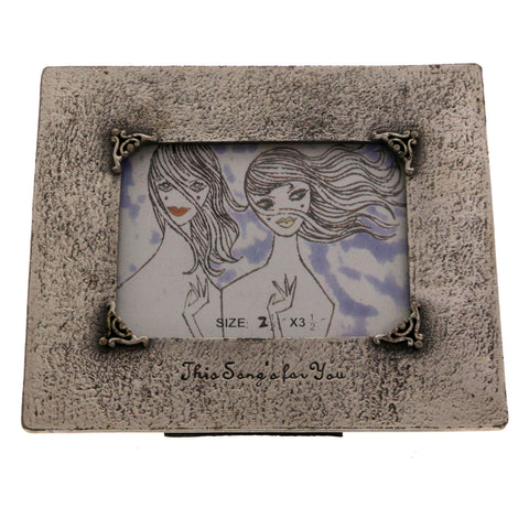 Mi Amore This Song's for you Picture-Frame Pewter