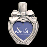 Mi Amore  Heart Ribbon Picture-Frame Pewter