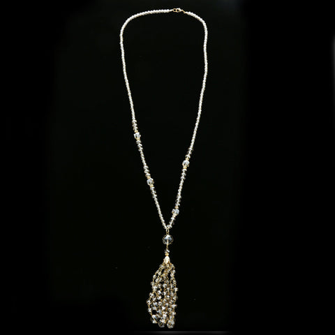 Luxury Faceted Y-Necklace Gold NWOT