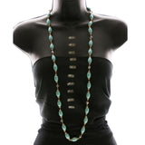Luxury Necklace Gold/Blue NWOT