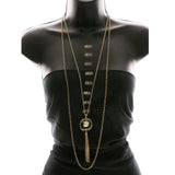Luxury Crystal Necklace Gold NWOT