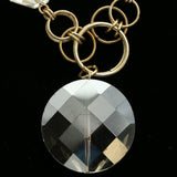 Luxury Faceted Y-Necklace Gold NWOT