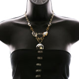 Luxury Faceted Y-Necklace Gold NWOT
