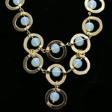 Luxury Crystal Y-Necklace Gold NWOT